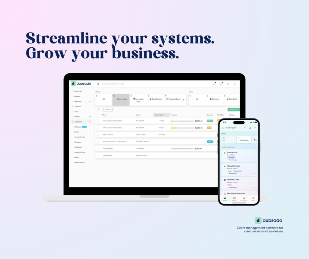 Dubsado, business automation, time-saving tools, client management, business management tools, streamlined workflows, HoneyBook alternative, Dubsado vs HoneyBook, business efficiency, client experience, Dubsado discount, Dubsado features, small business tools, Dubsado review, automated workflows